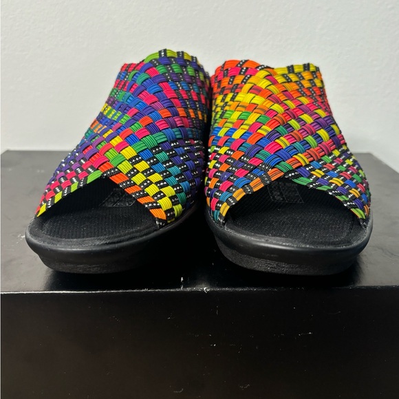 NWOT Bernie Mev Colourful Rainbow Weave Shoes Size EU 41 / Womens 10 - Picture 8 of 11